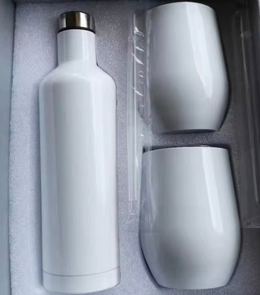 SUBLIMATABLE WINE GLASS GIFT SET